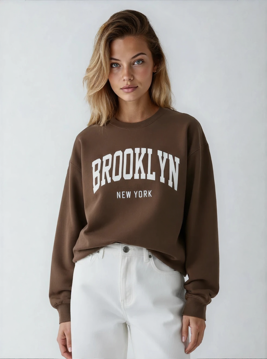 Women's Brooklyn Print Pullover - Jornélla