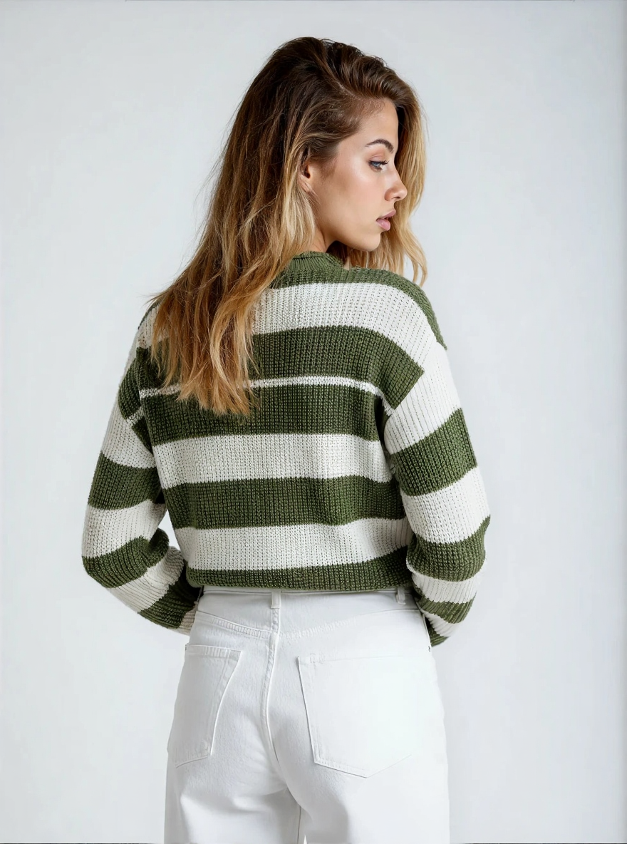Casual Striped Sweater - Jornélla
